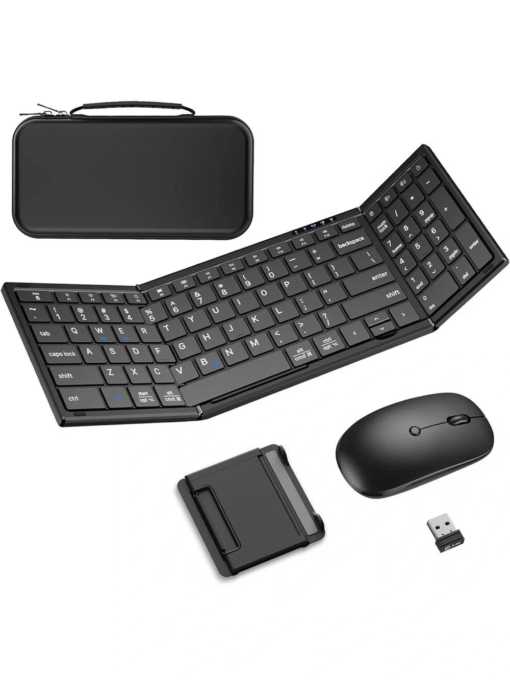 Foldable Wireless Keyboard and Mouse Set